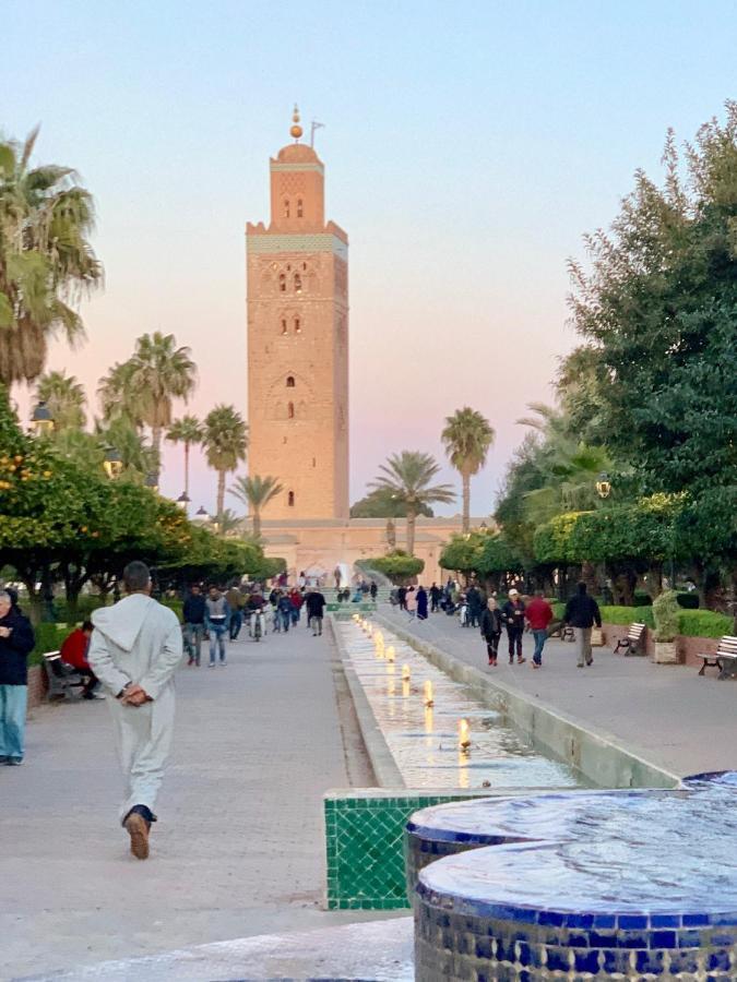 Authentic Moroccan Charm Apartment In Marrakech Terrace Marrakesh Exteriör bild